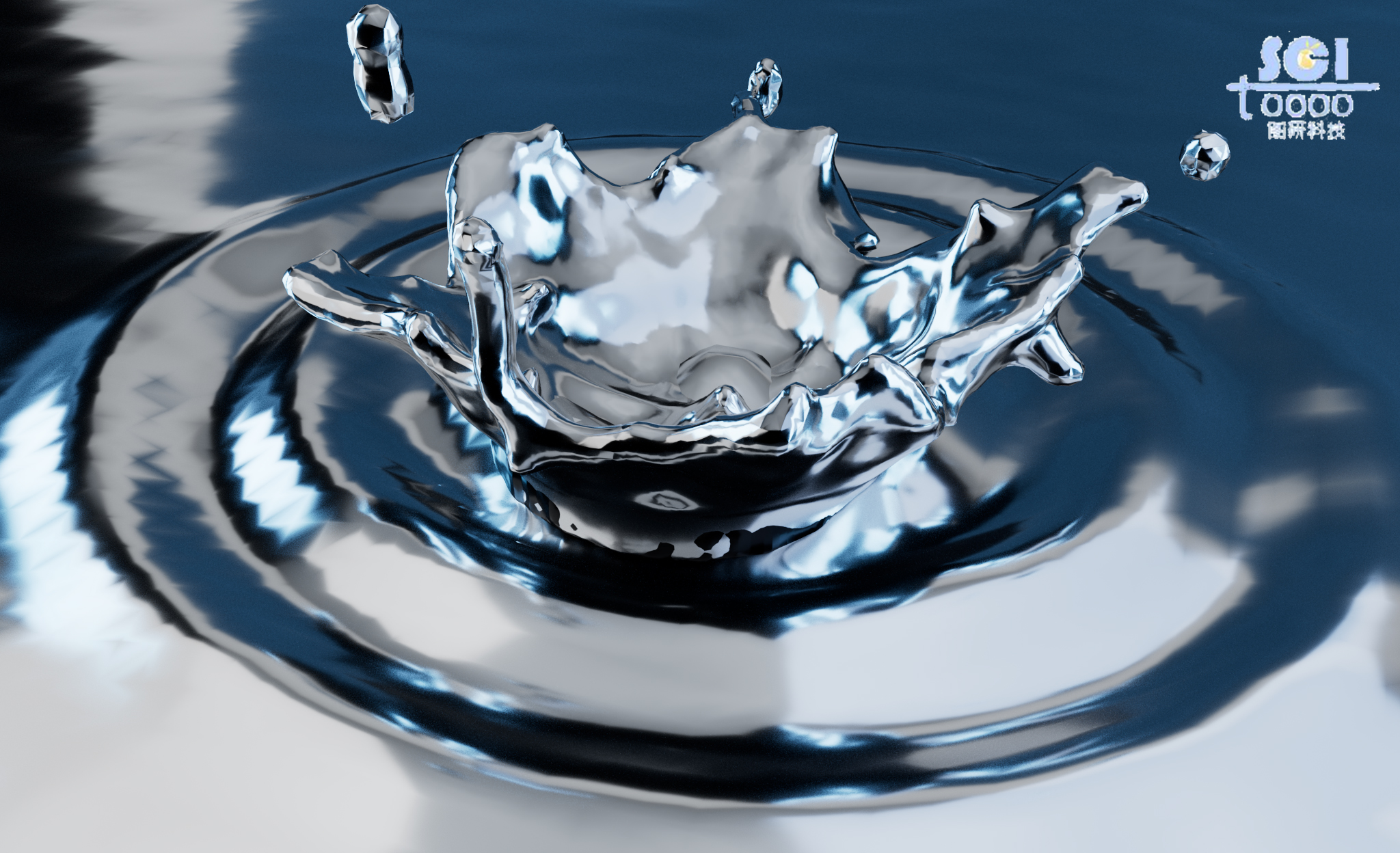 液態(tài)金屬水花