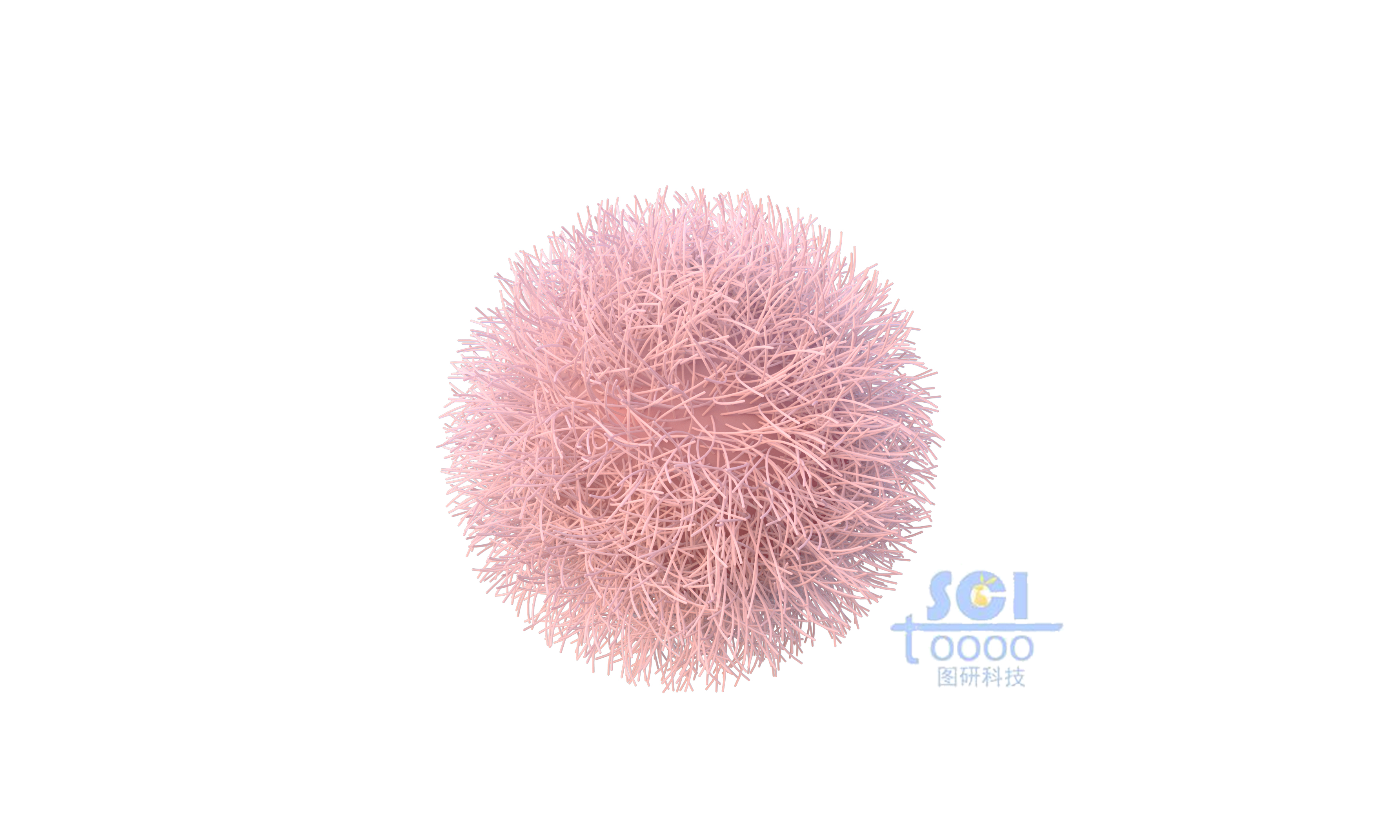 長(zhǎng)毛的納米球