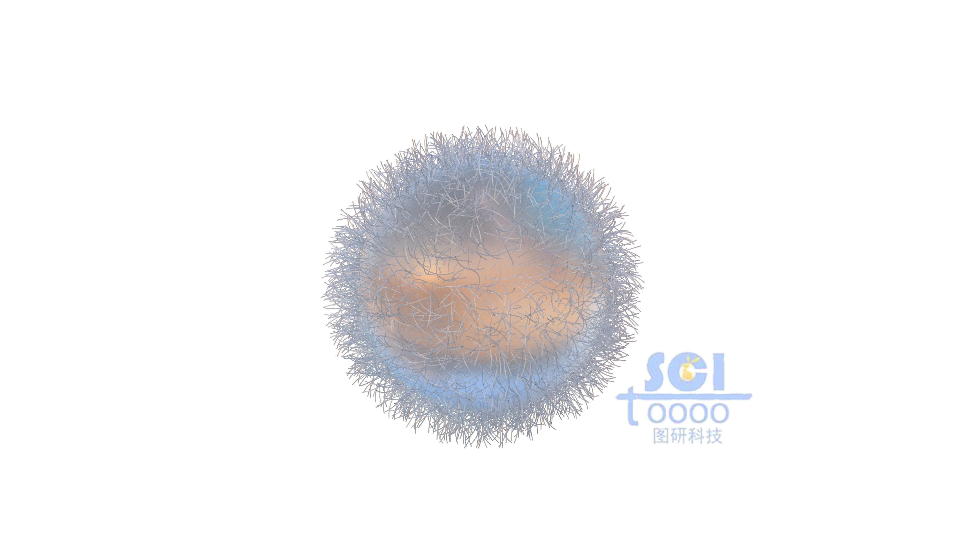 長(zhǎng)毛的納米球