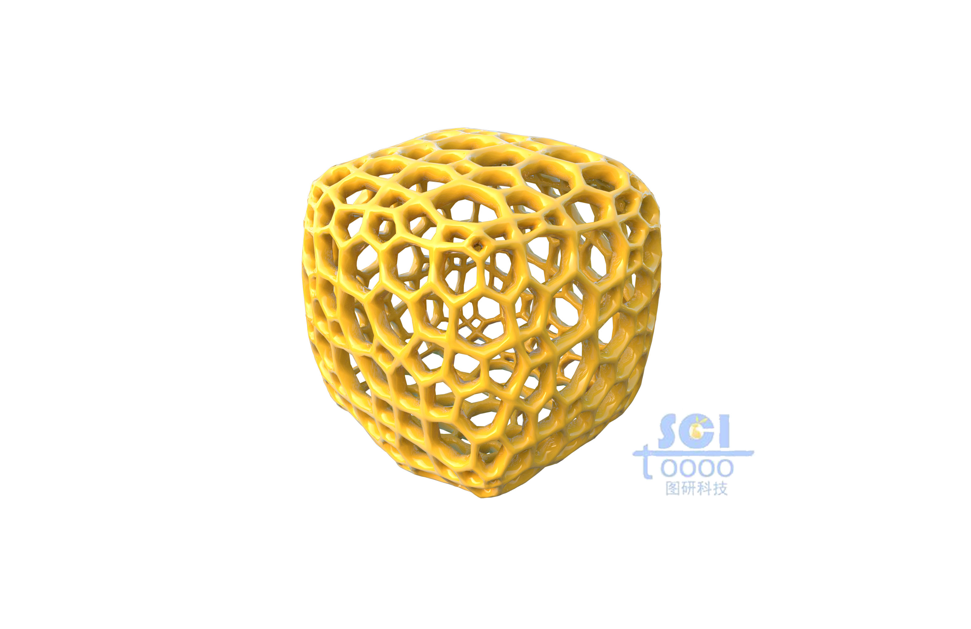 不規(guī)則多孔的骨架結(jié)構(gòu)