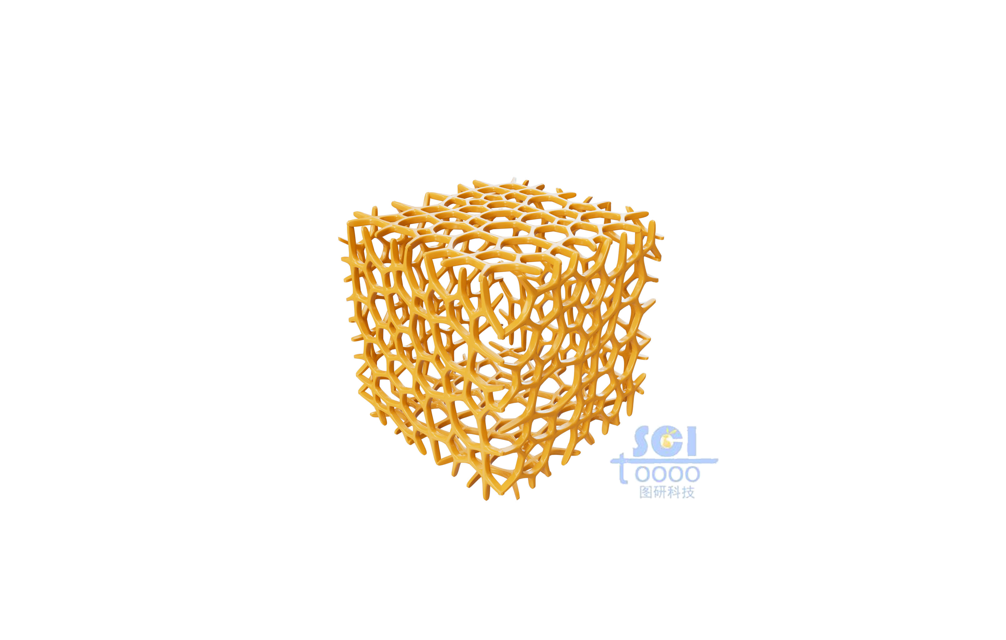 不規(guī)則多孔的骨架結(jié)構(gòu)