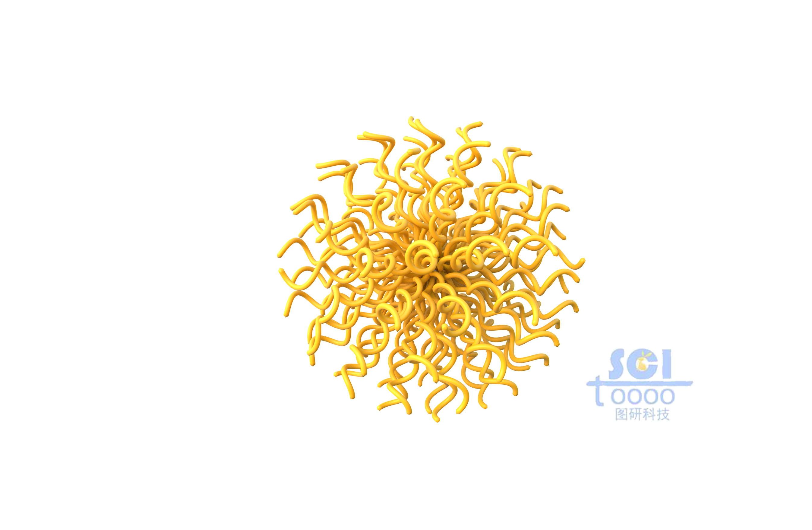 蛋白質(zhì)堆積的納米球