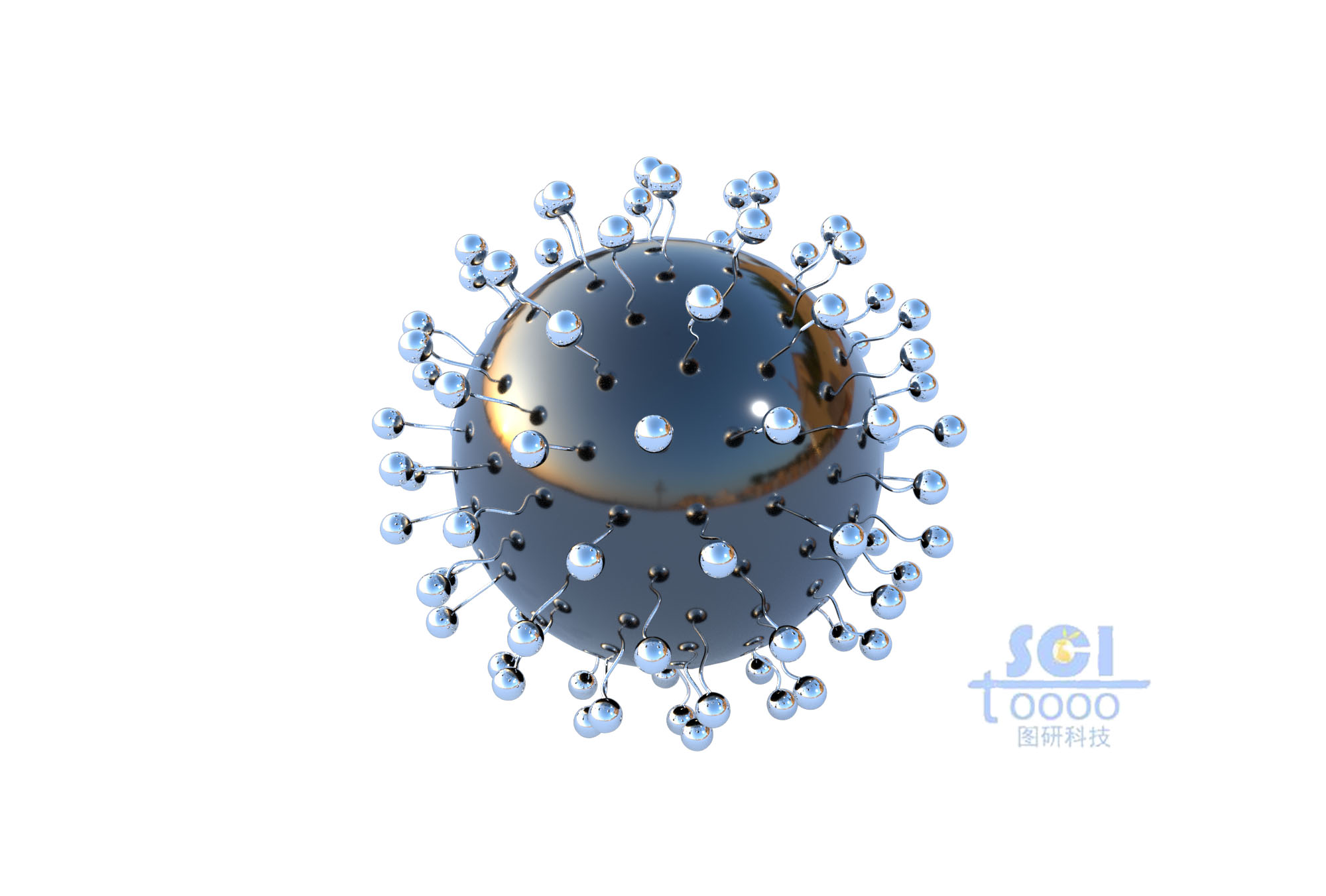 帶高分子鏈段納米球