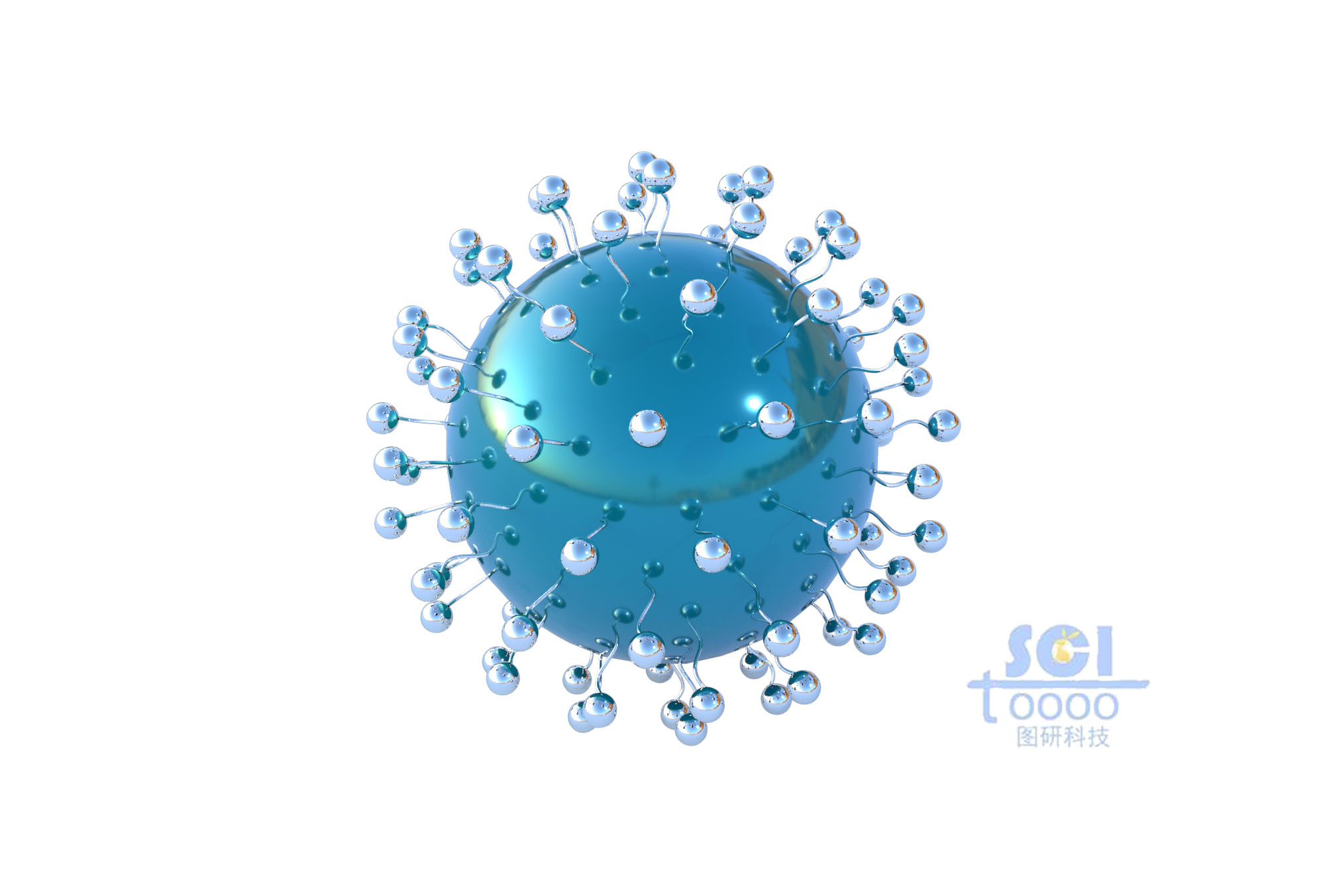 帶高分子鏈段納米球