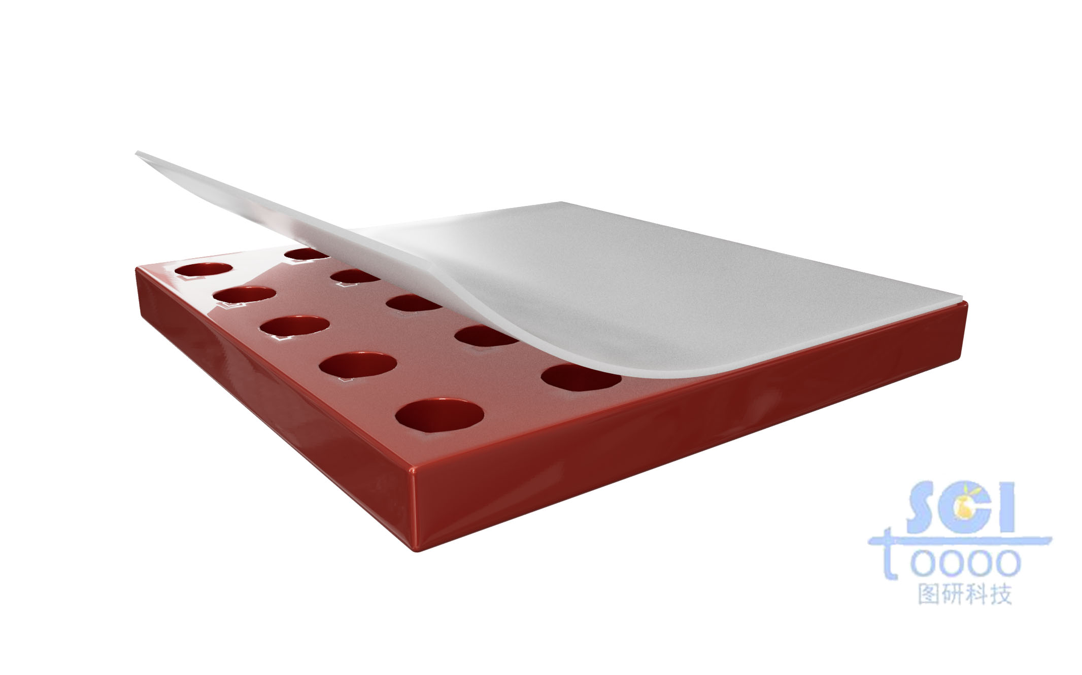 邊翹起的柔性膜