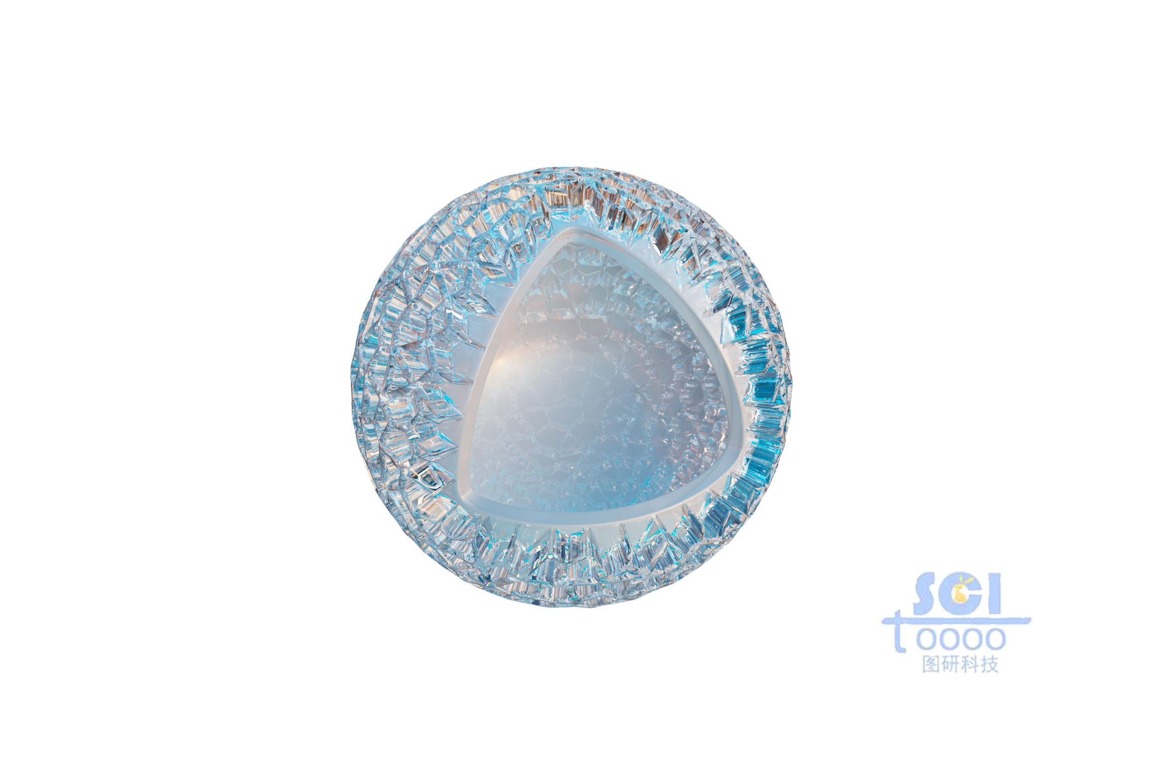 表面鏤空的八分之一切口納米球