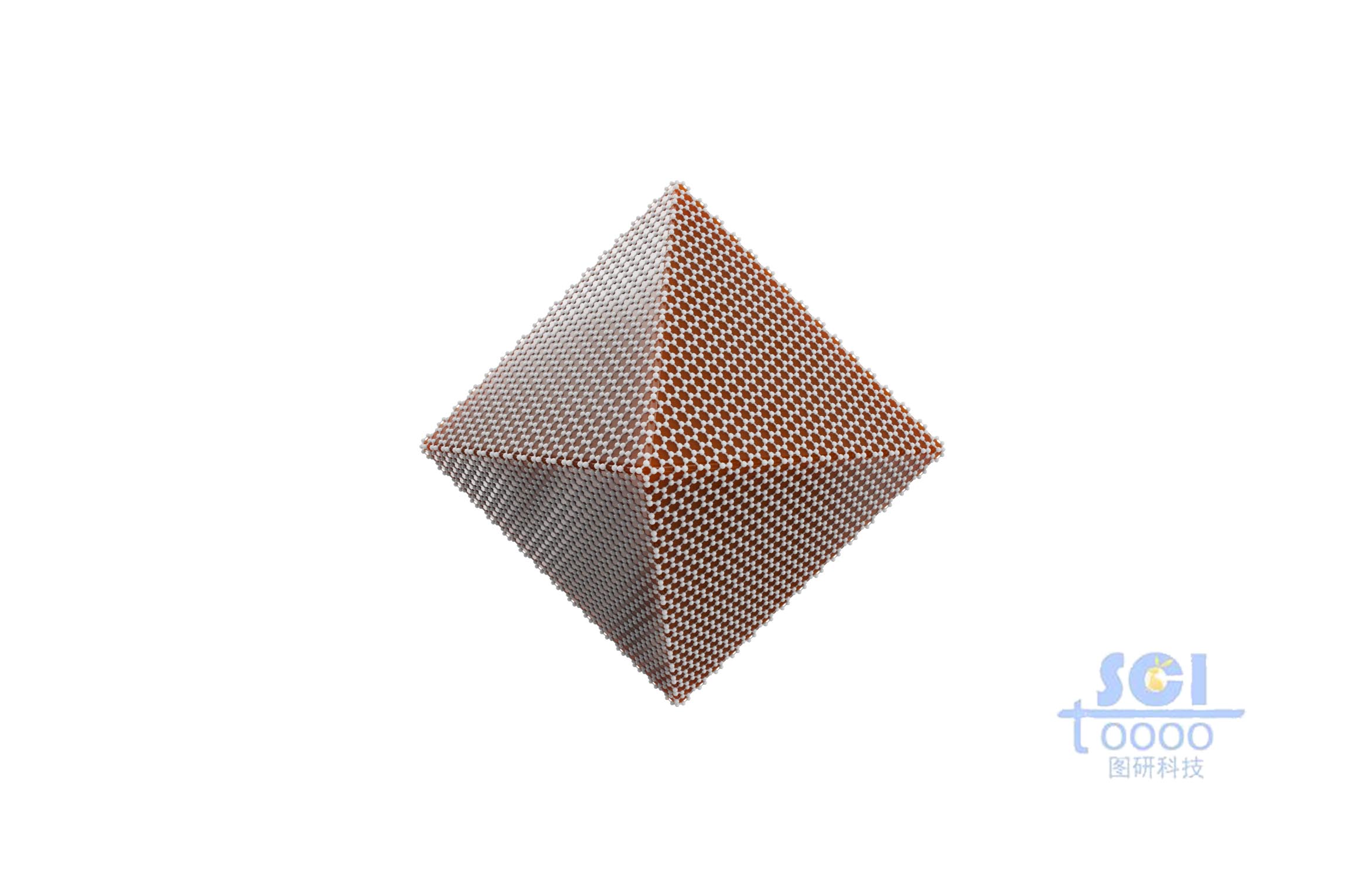 石墨烯包裹的八面體