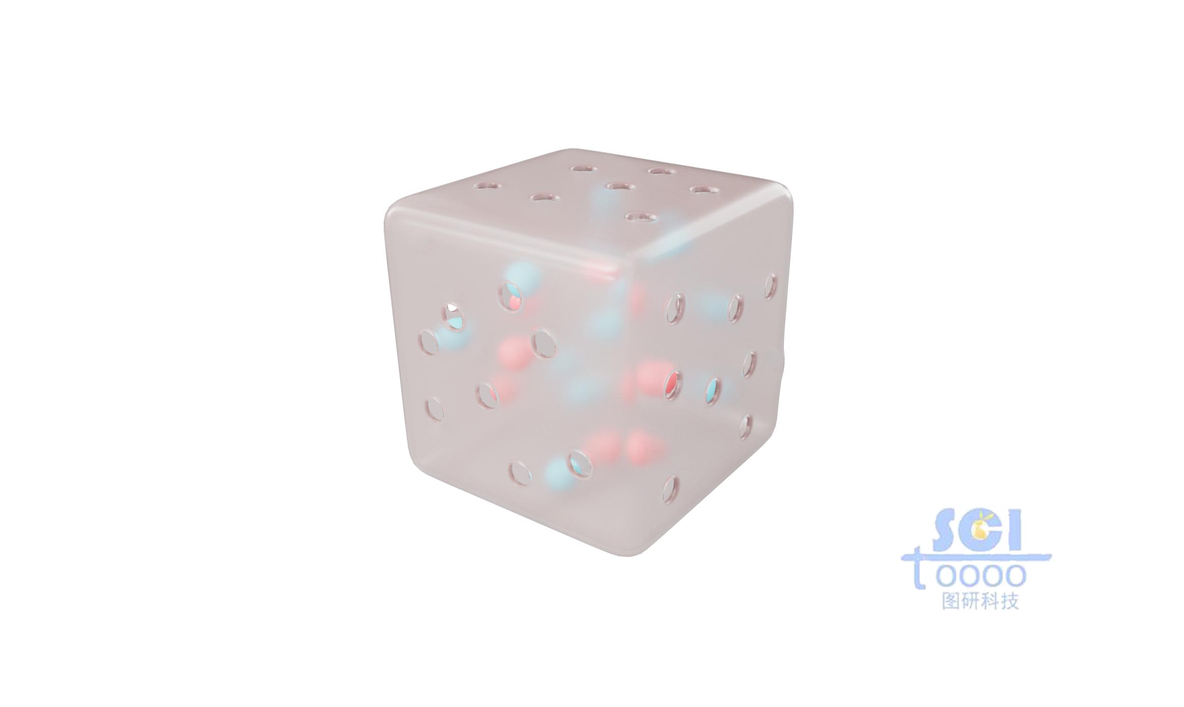 方形介孔納米顆粒內(nèi)包裹藥物