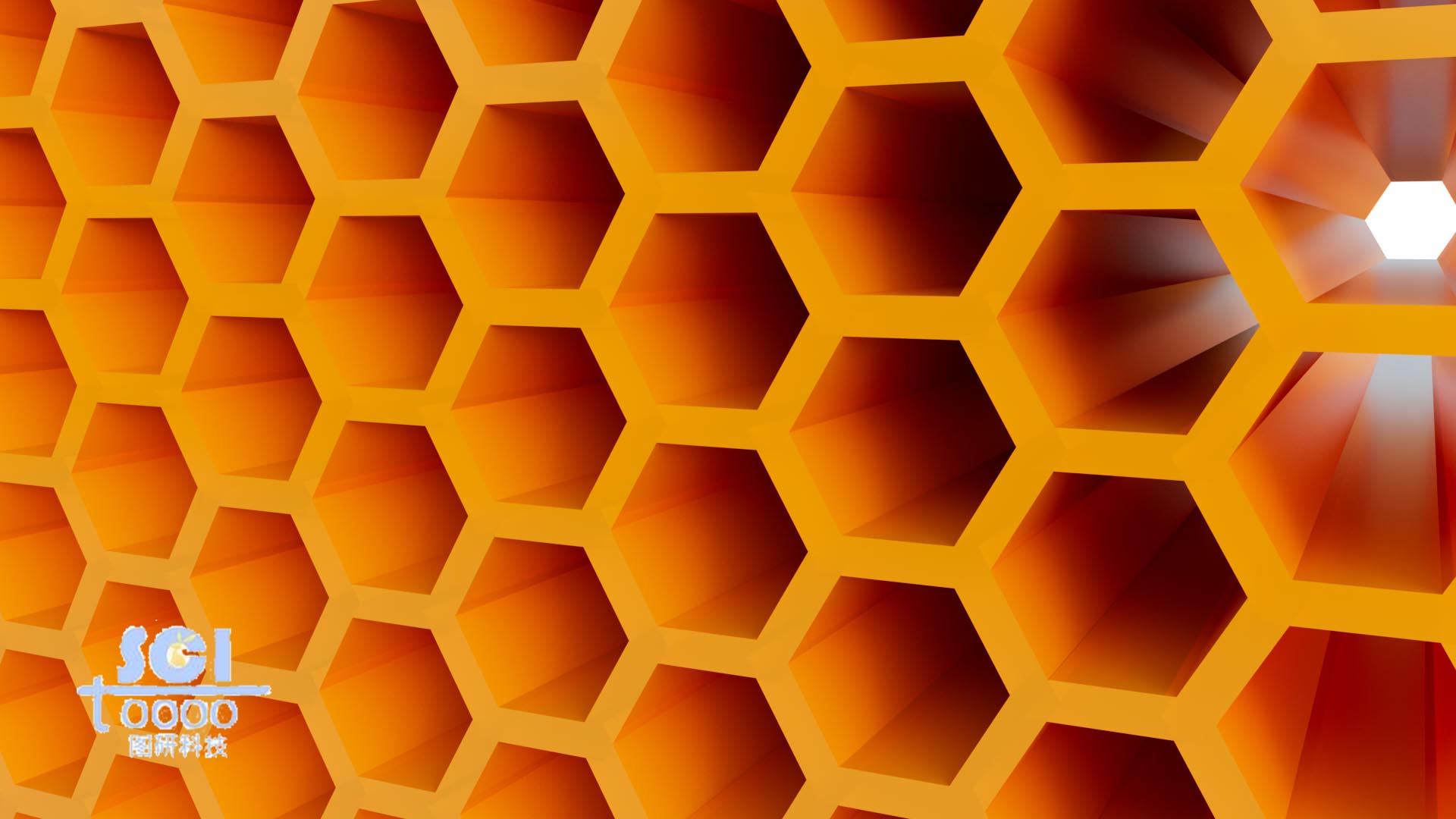 蜂窩狀堆積的空心材料