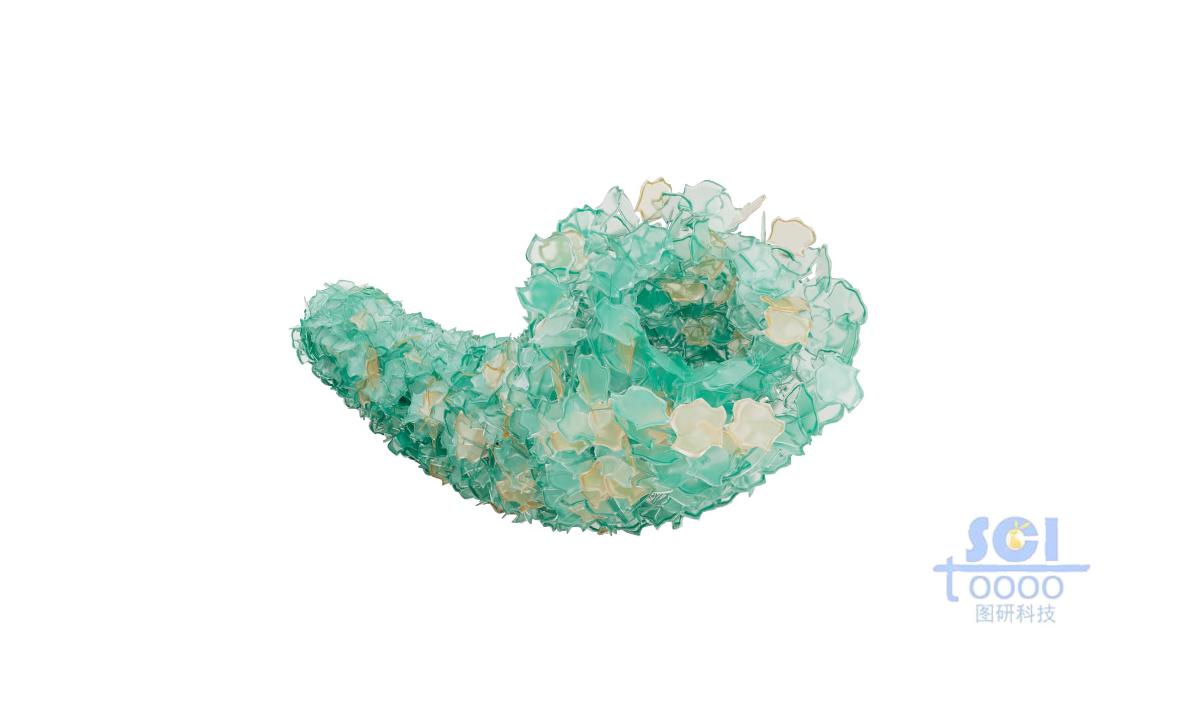 納米片分布的管道