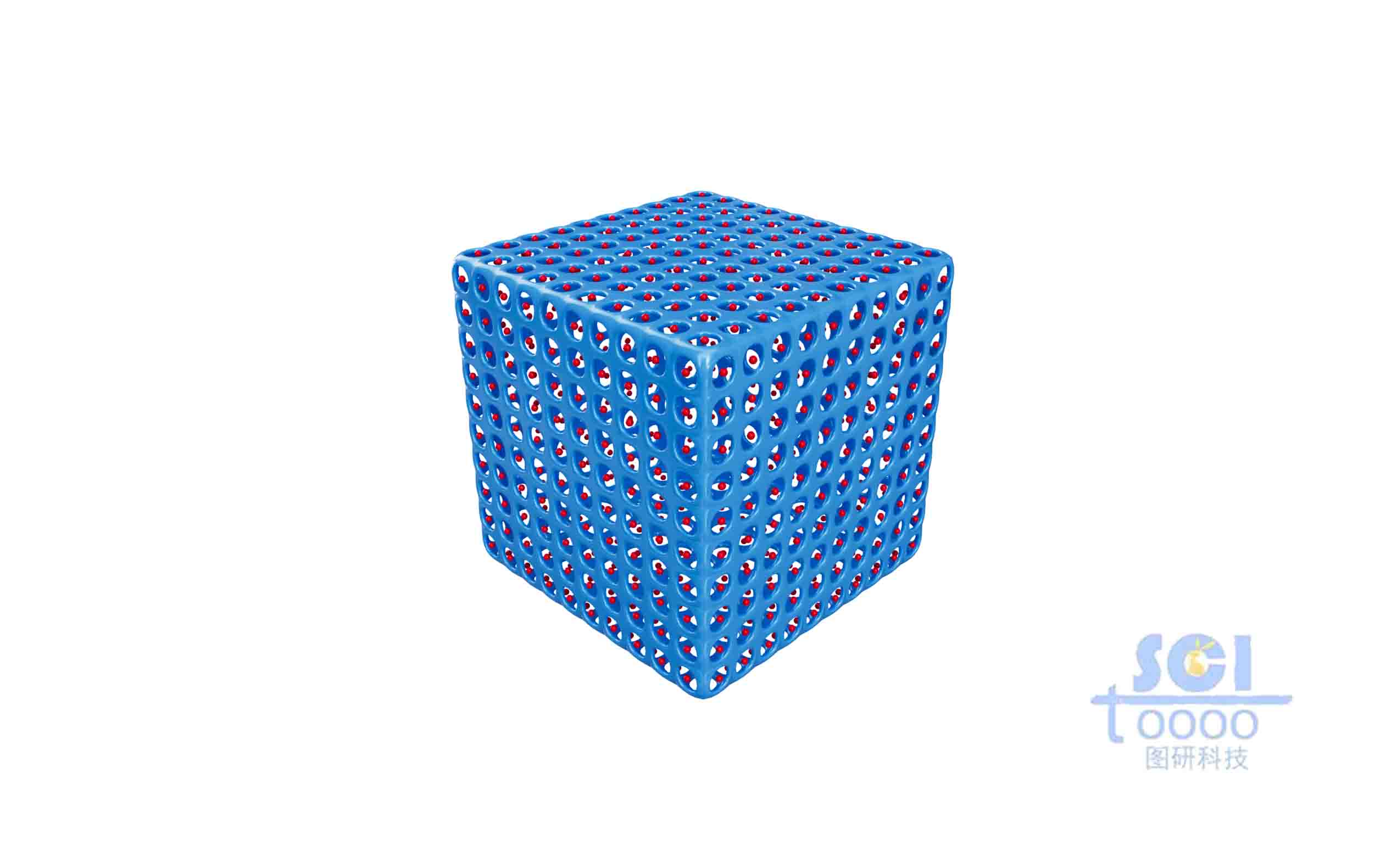 負(fù)載納米顆粒的多孔立方體