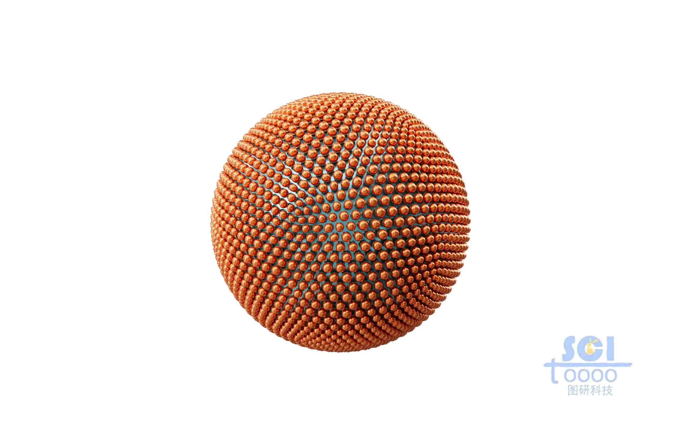 分布納米顆粒的納米球