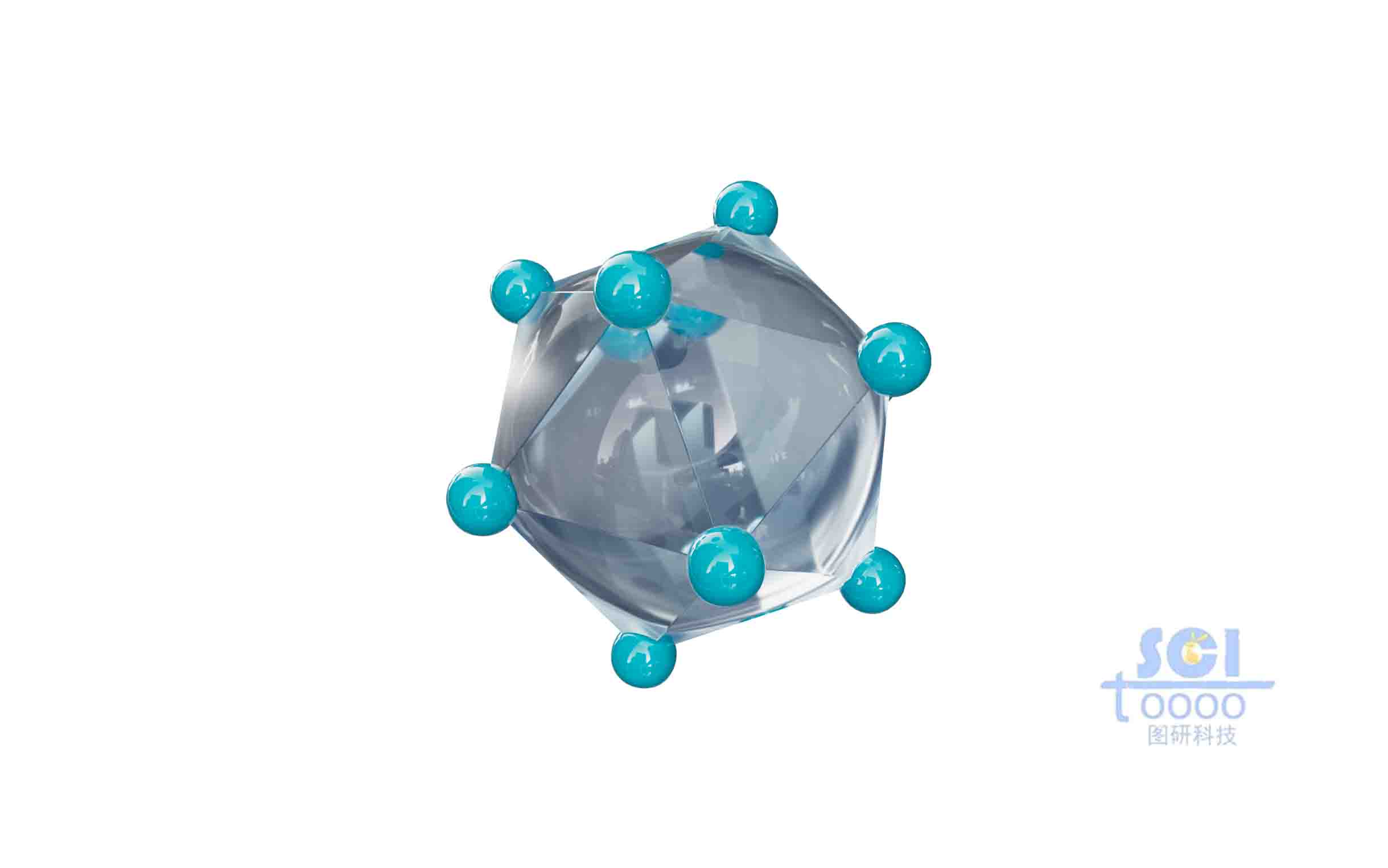 頂點吸附小球的多面體