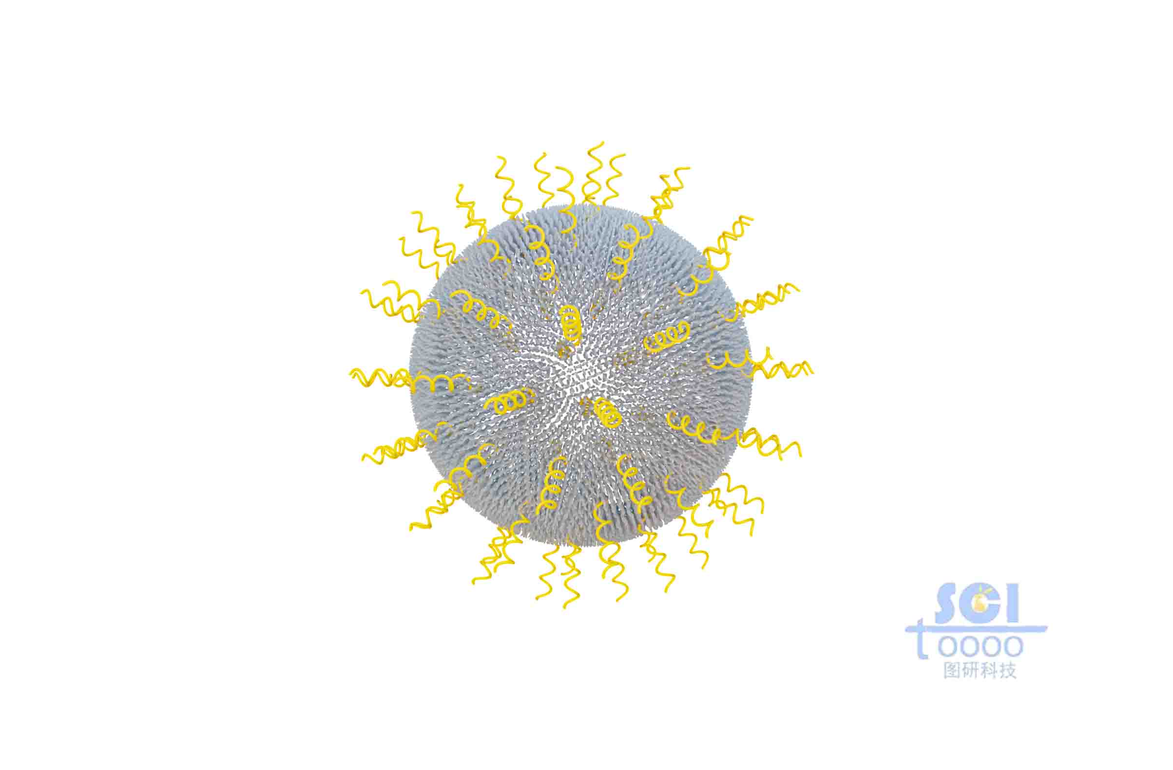 高分子鏈段聚合形成的空心球