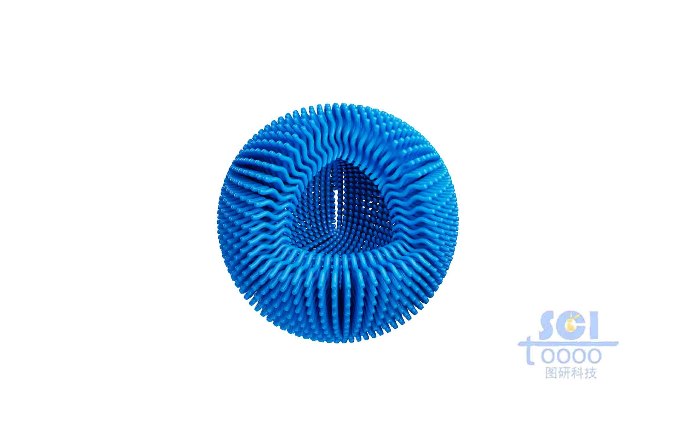 高分子鏈段向心聚合形成的納米球