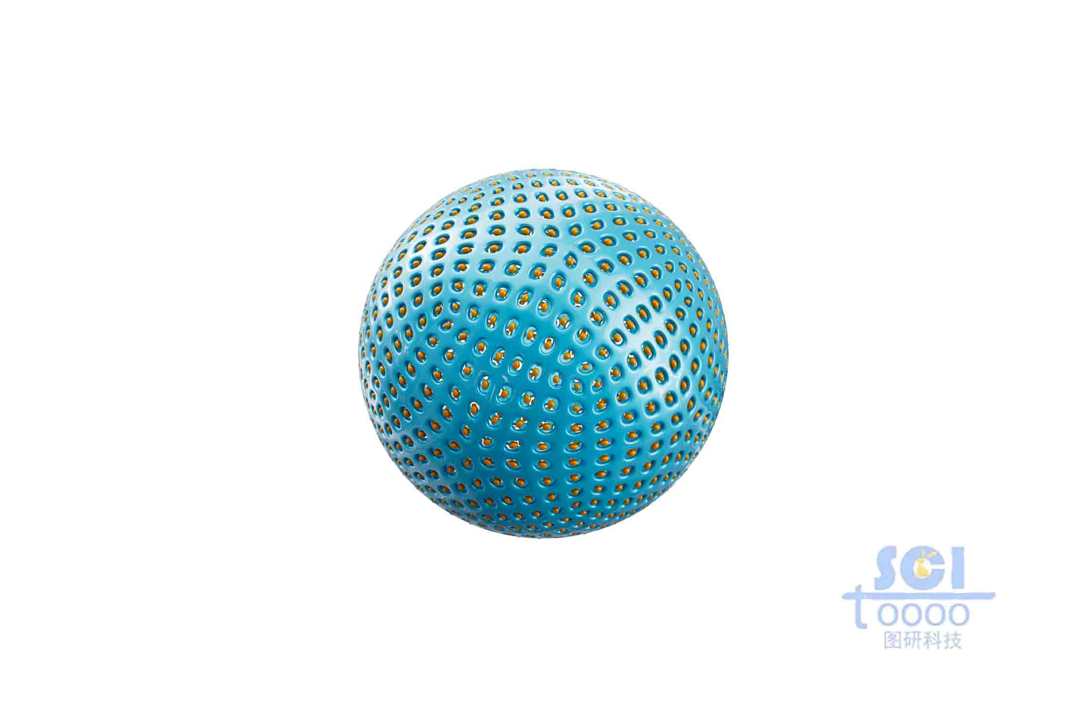 孔洞鑲嵌粒子的多孔球