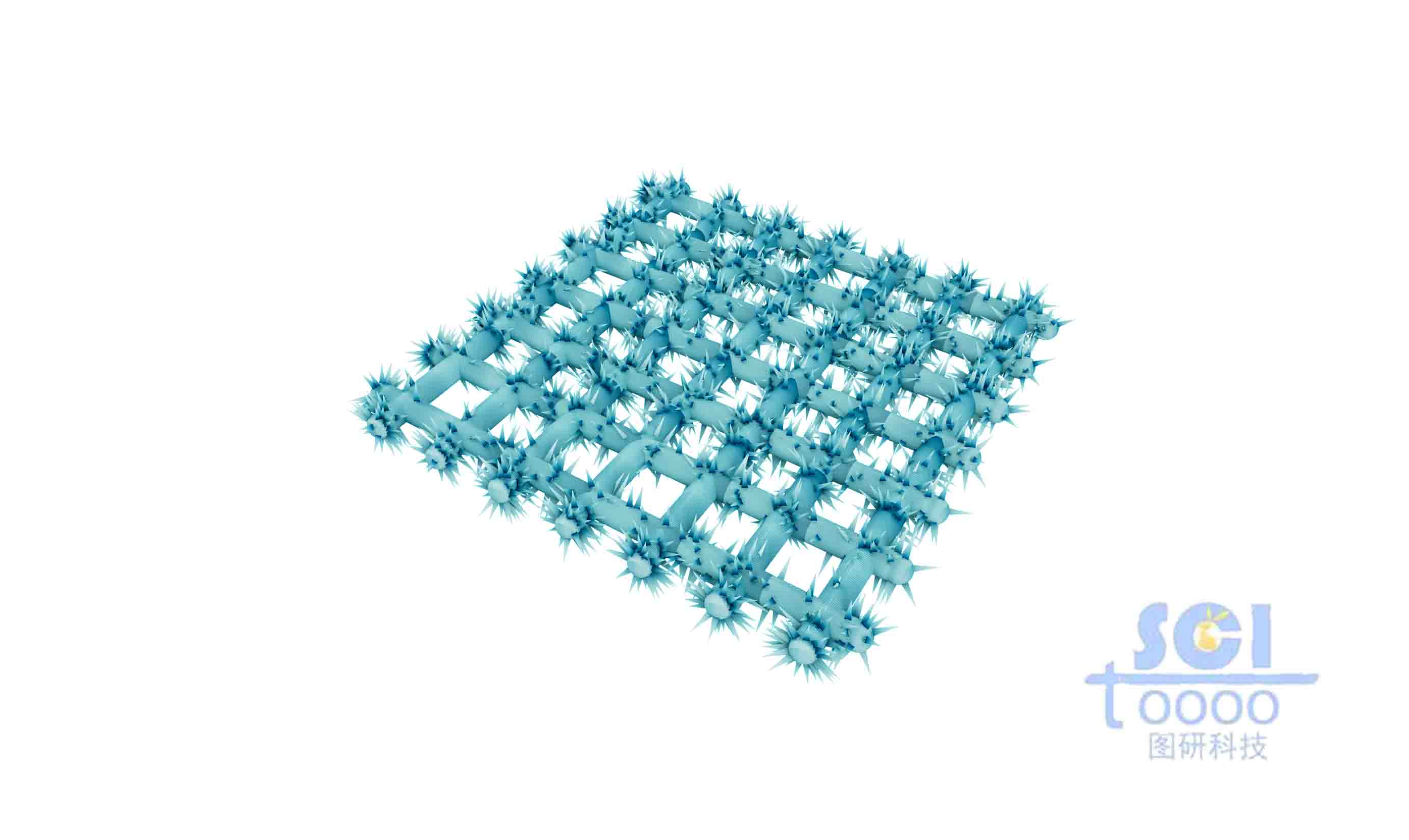 針狀凸起的荊棘狀編制網(wǎng)