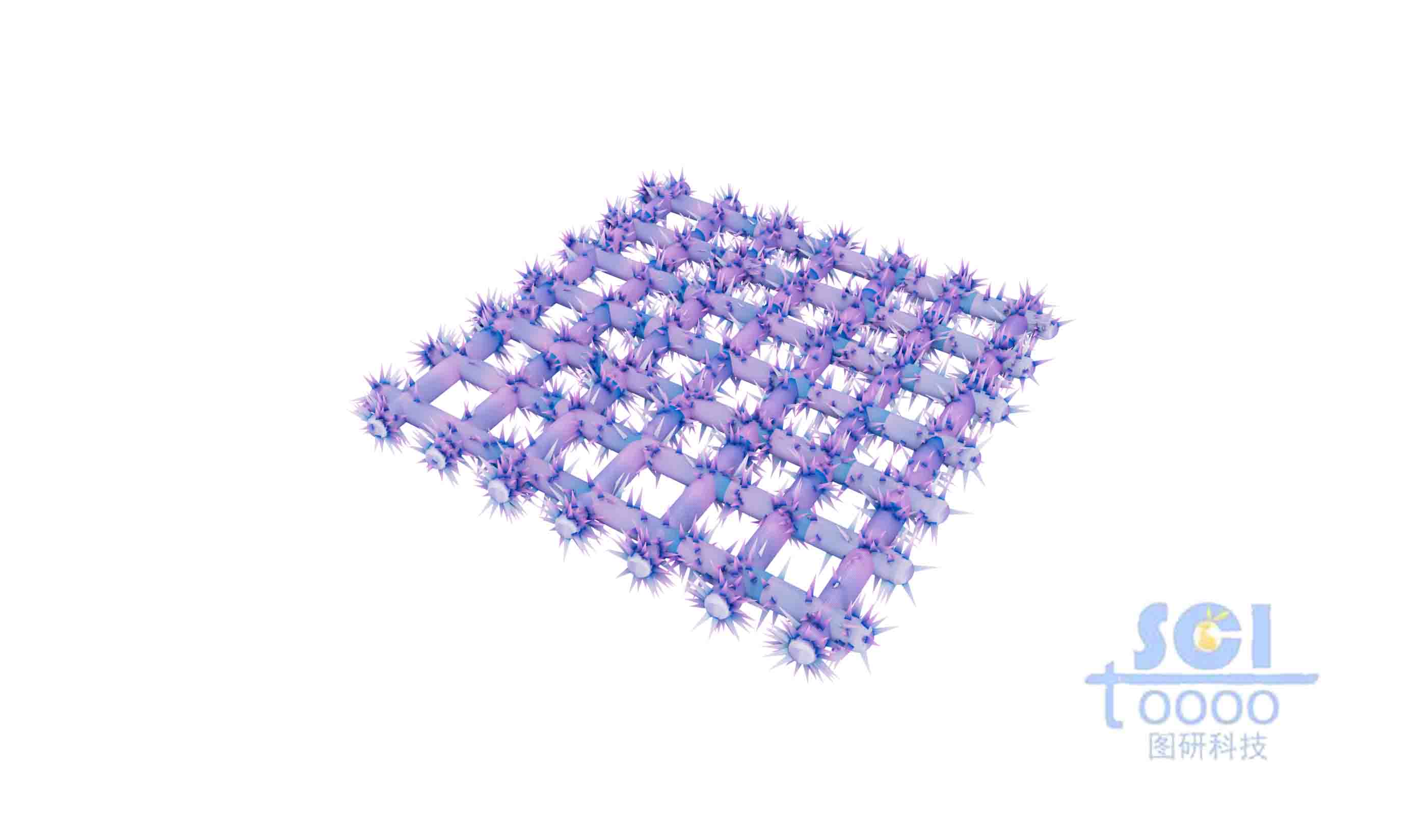 針狀凸起的荊棘狀編制網(wǎng)