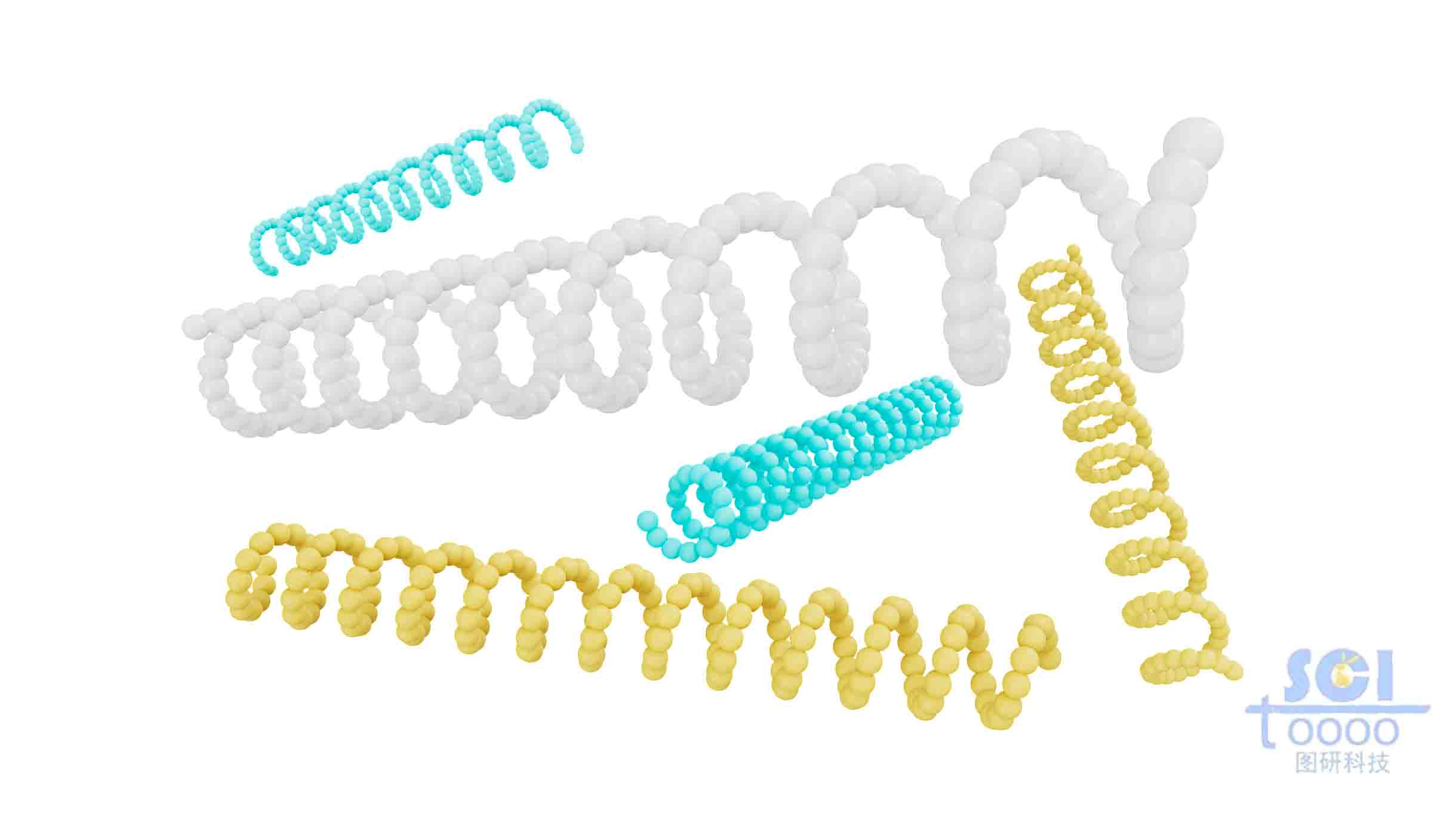 小球構(gòu)成的螺旋線