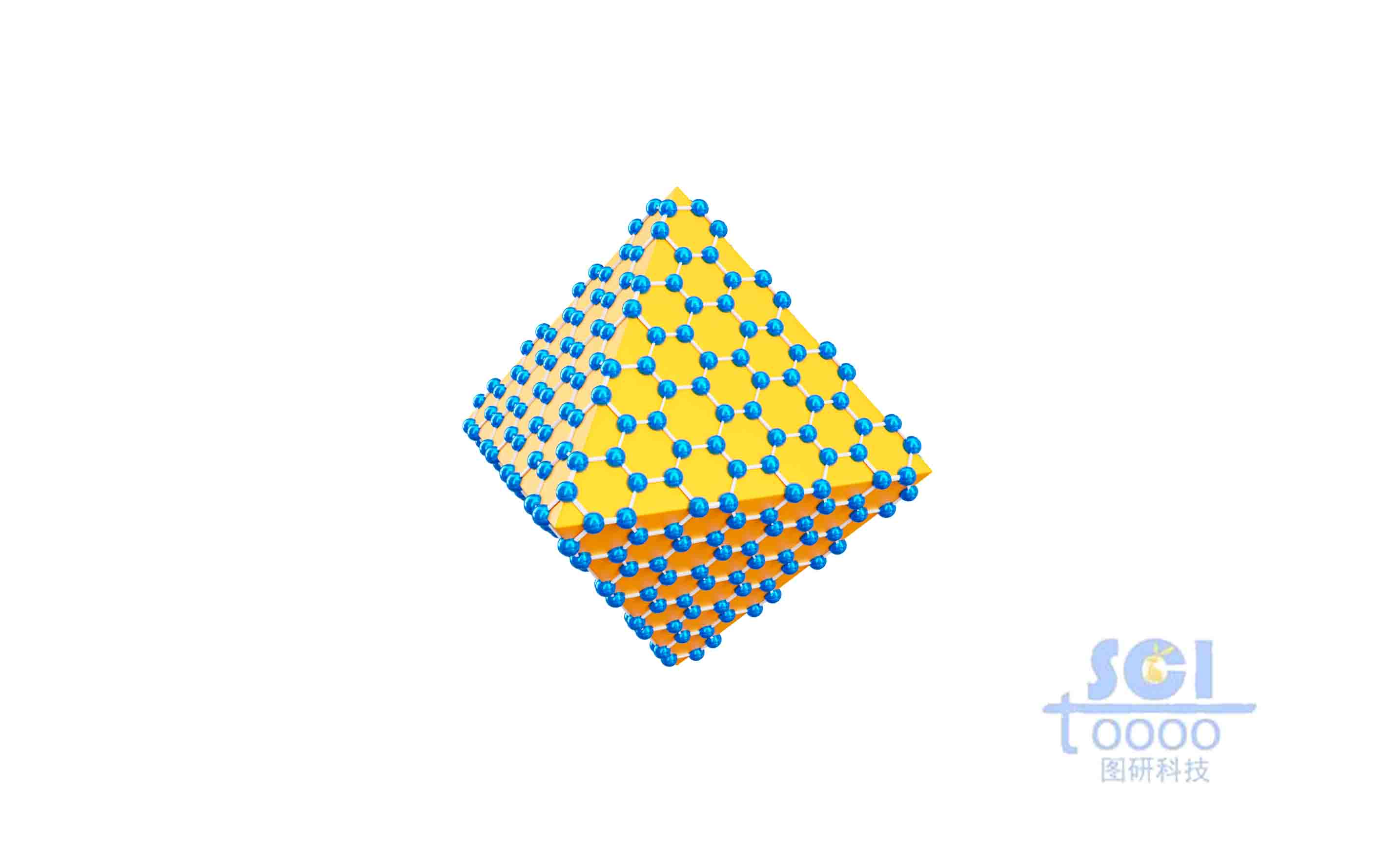 石墨烯包裹的八面體