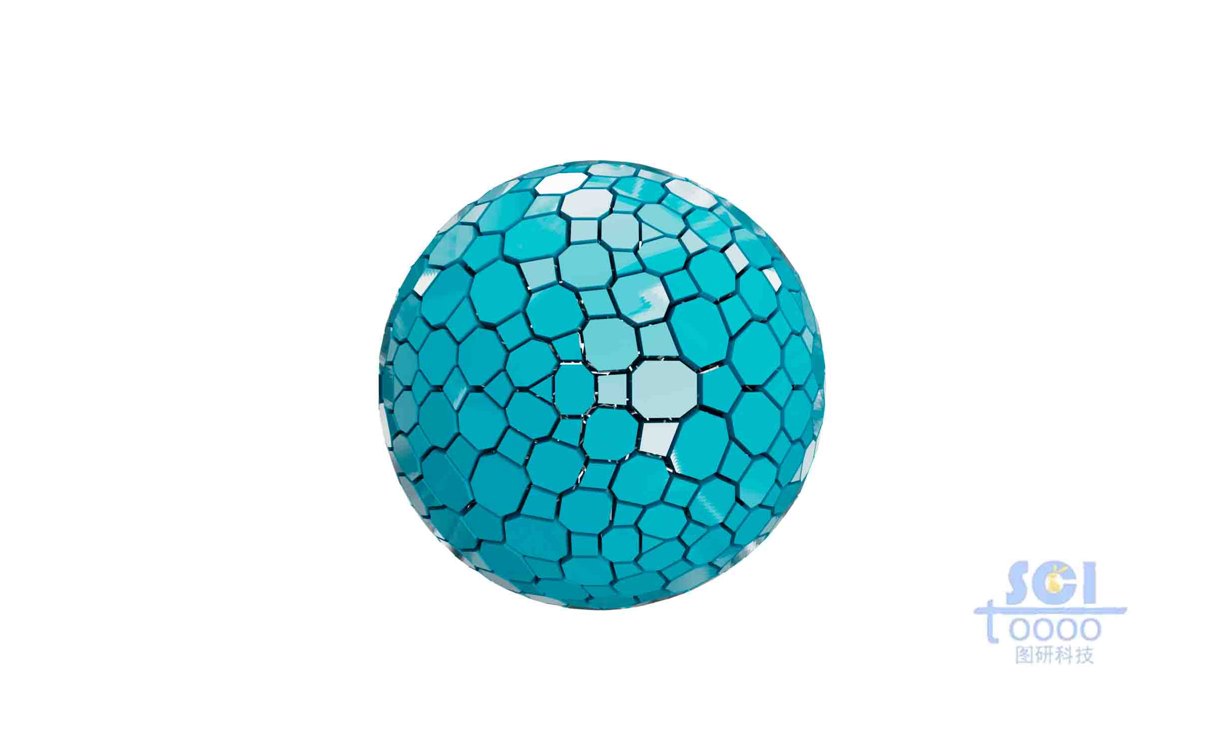 表面帶裂紋的球體