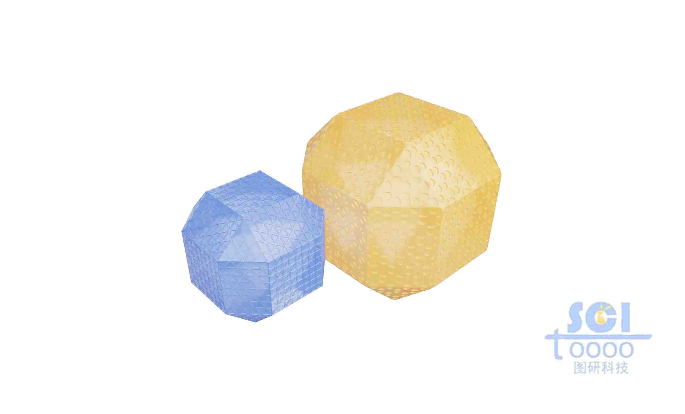 表面規(guī)律且凹凸不平的多邊形結(jié)構(gòu)