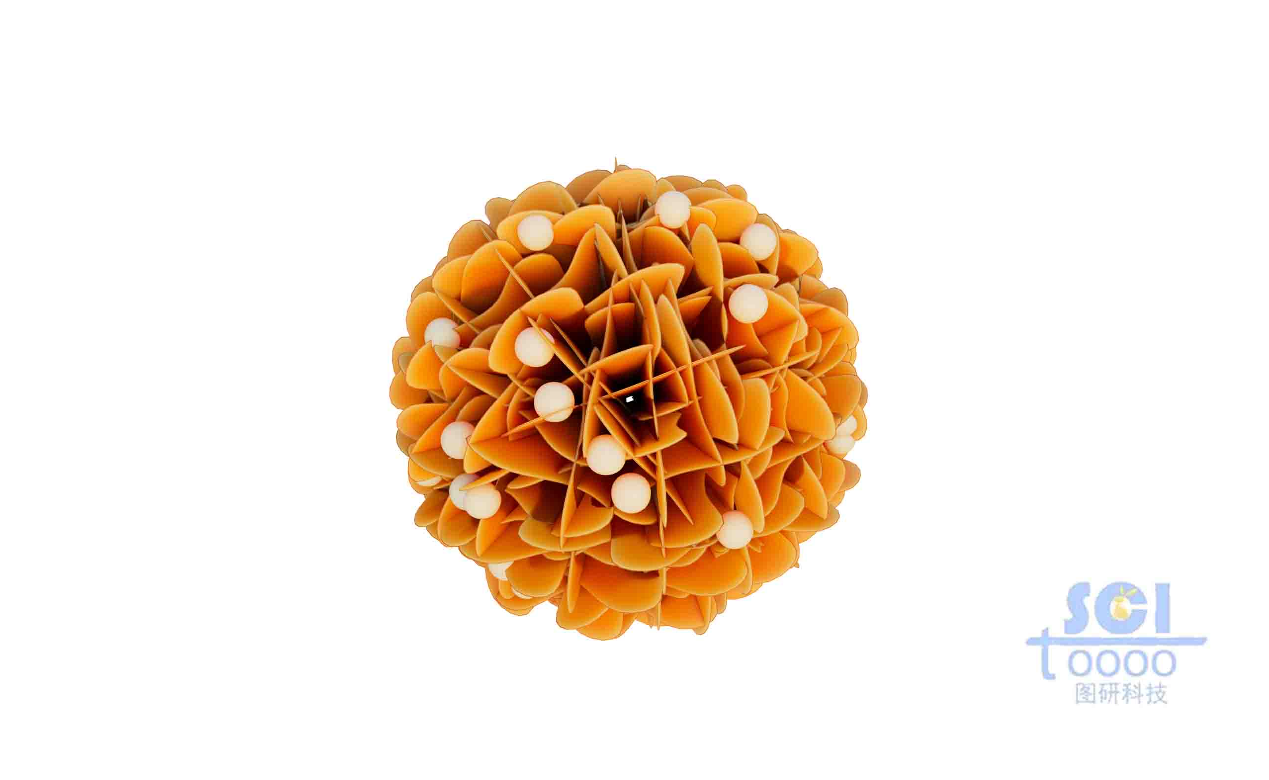 負載納米顆粒的納米花