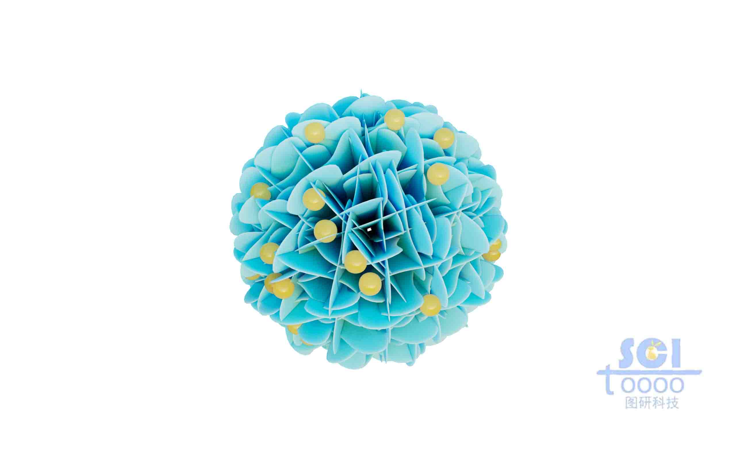 負載納米顆粒的納米花