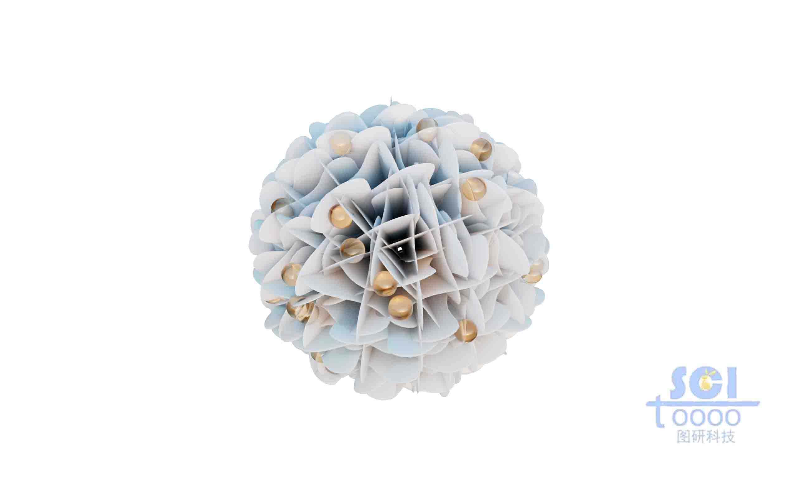 負載納米顆粒的納米花