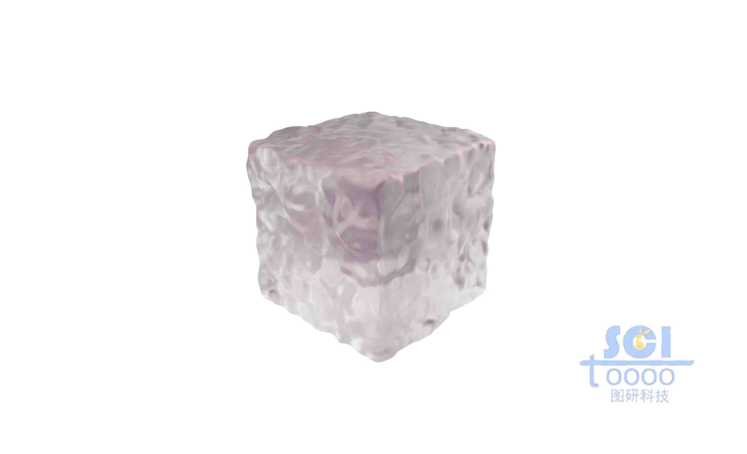 表面凹凸不平的立方體