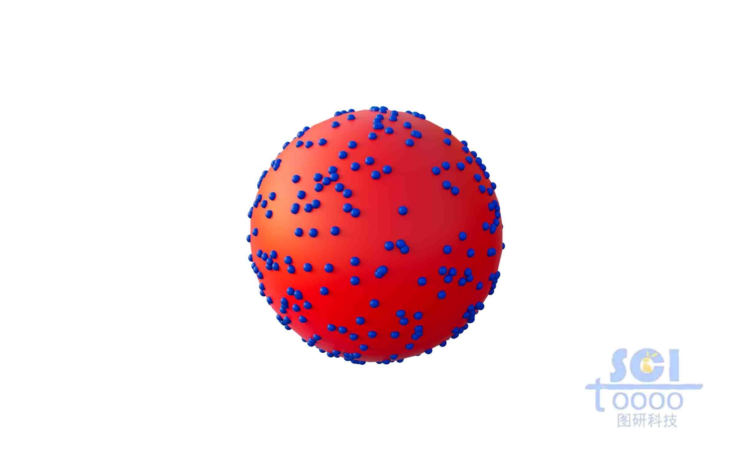 表面分布不規(guī)則納米顆粒的納米球