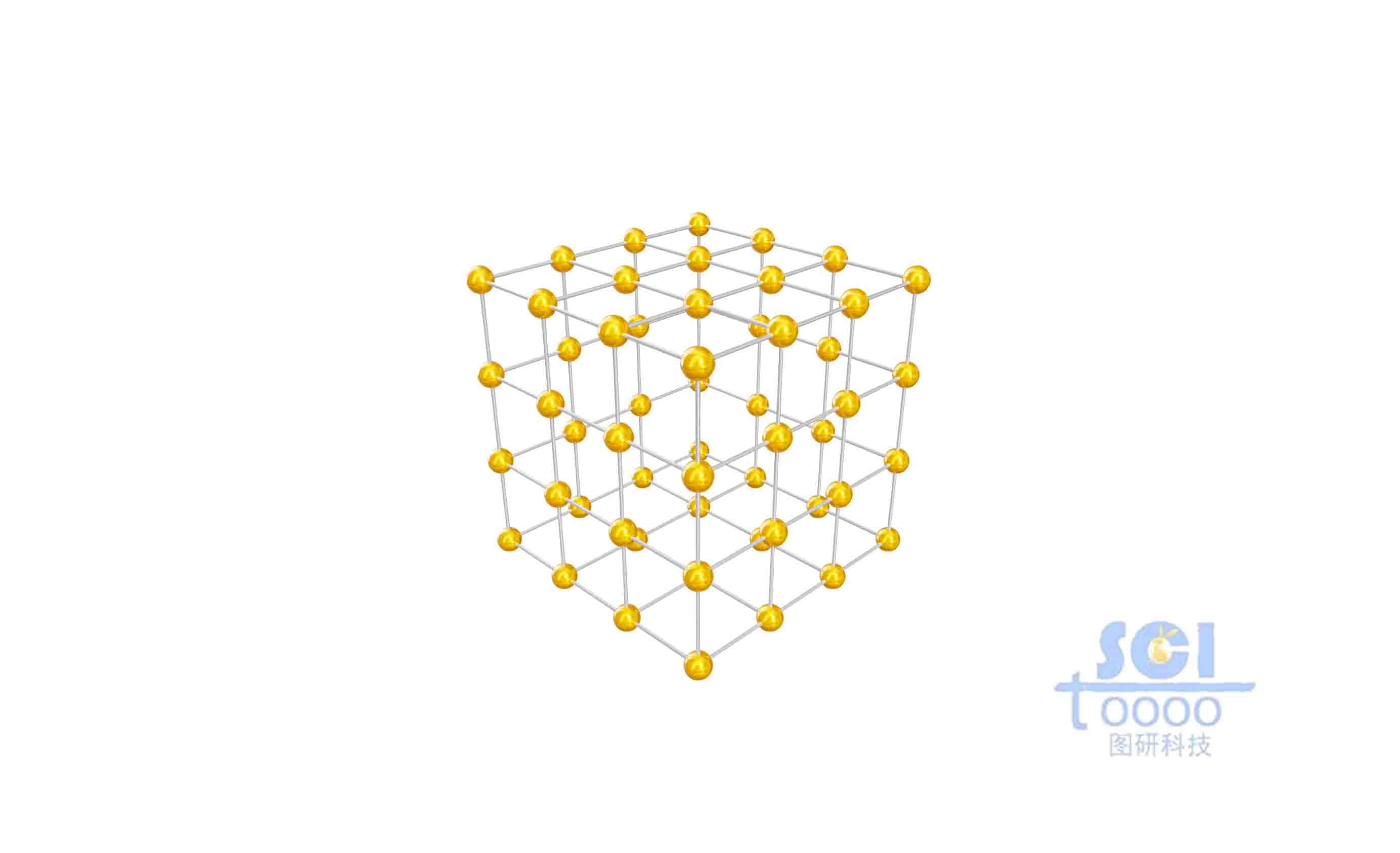 球棍結(jié)構(gòu)的立方體