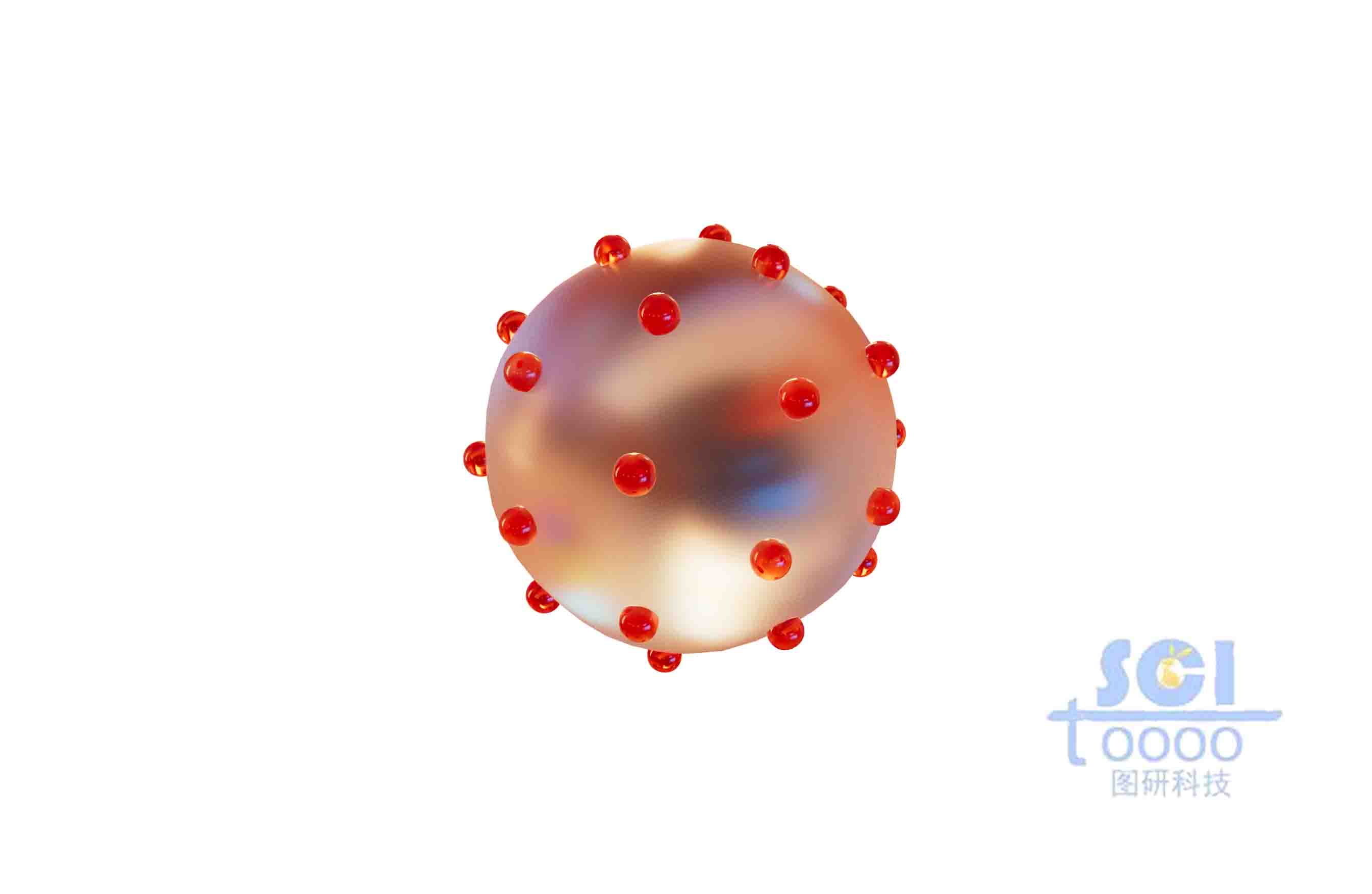 均勻分布納米顆粒的納米球