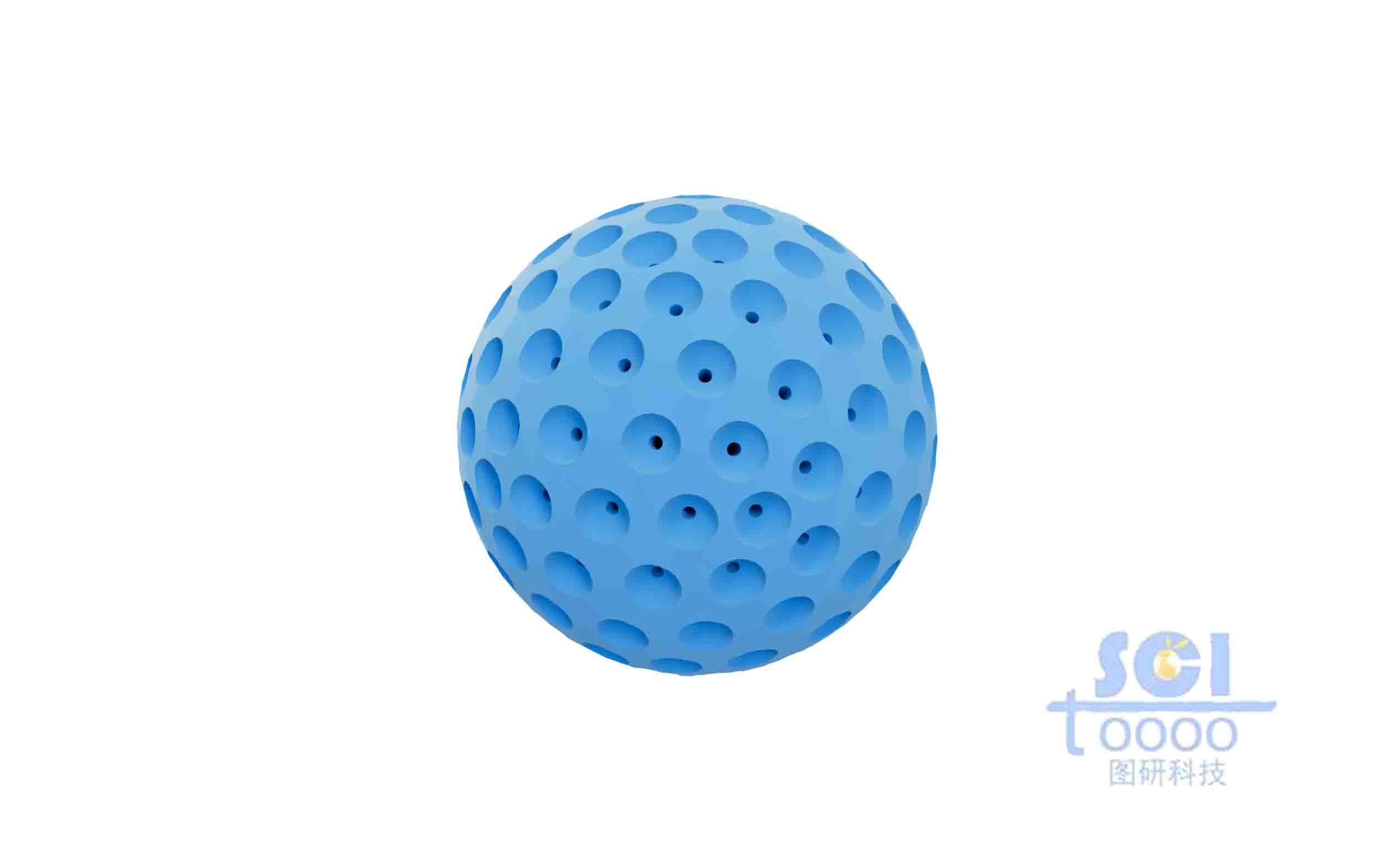 帶小洞的多孔球