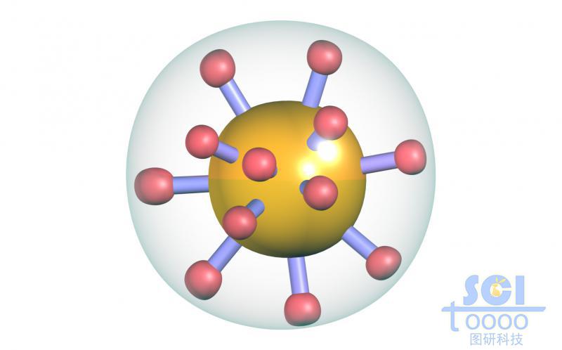 表面帶巰基修飾的金納米顆粒外帶半透明硅殼
