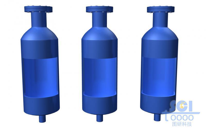 帶切面的反應(yīng)釜