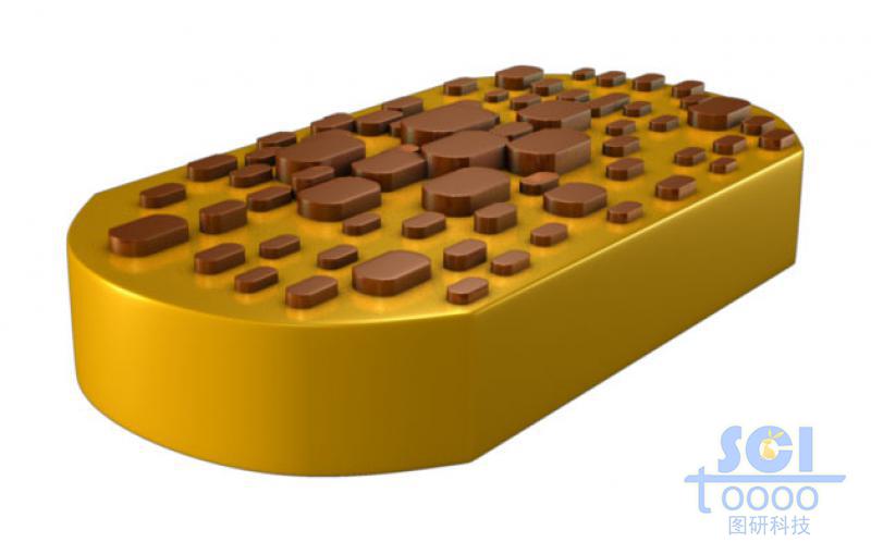 金基底材料表面無(wú)序生長(zhǎng)其他納米材料
