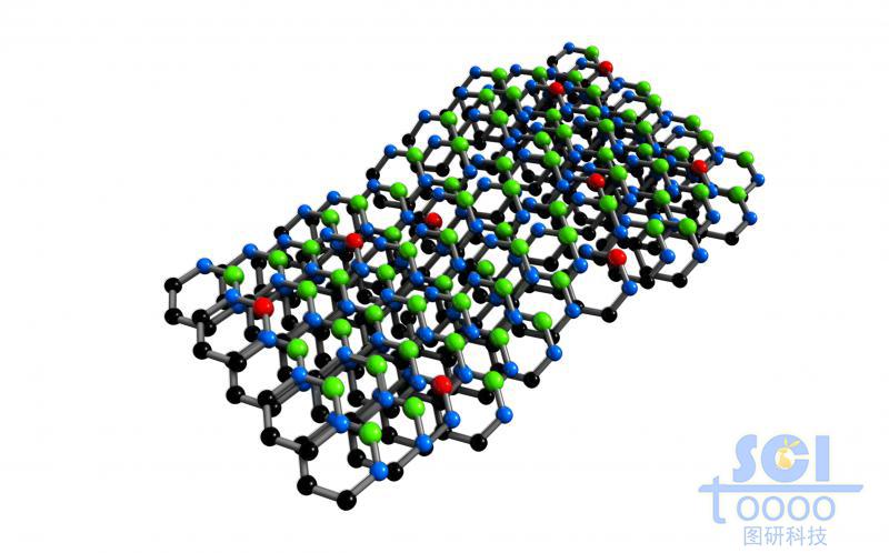 六元環(huán)堆積疊加成網(wǎng)狀片層結(jié)構(gòu)