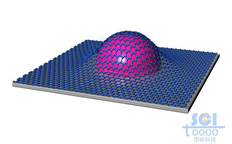 柔性石墨烯貼合在半球形電極表面