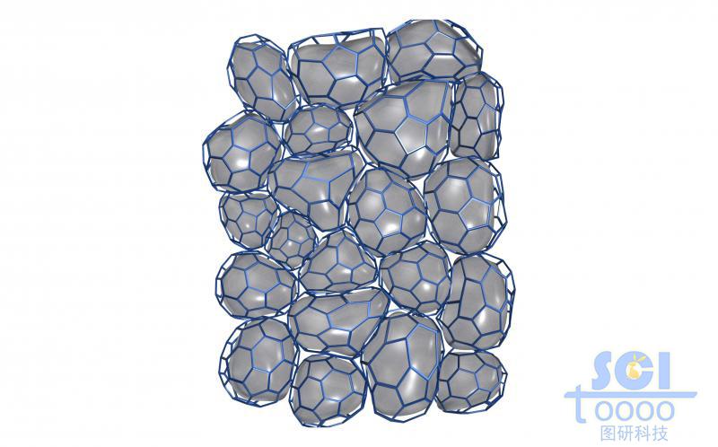 不規(guī)則的基底外層緊貼包裹石墨烯結(jié)構(gòu)