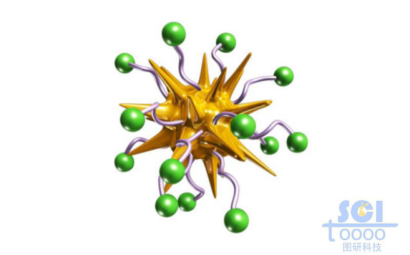 表面帶修飾基團的金納米星
