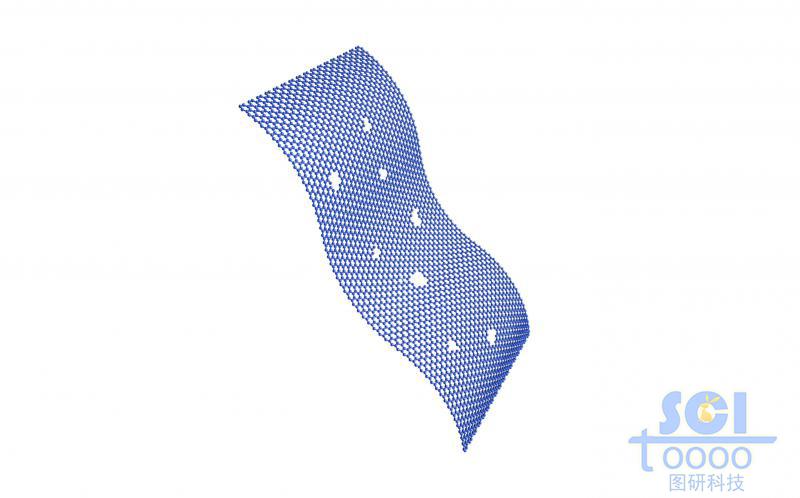 帶缺陷的柔性石墨烯片