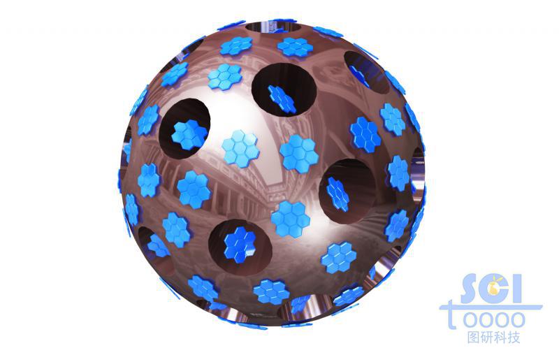 介孔二氧化硅和石墨烯量子點組合起來納米材料