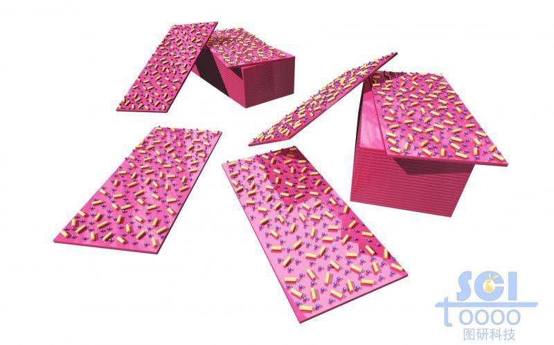 零維Ag納米離子和一維TiO2納米棒均勻修飾在V2O5二維納米片上