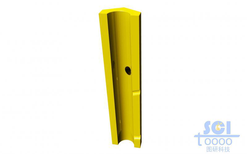 單根納米孔道示意圖