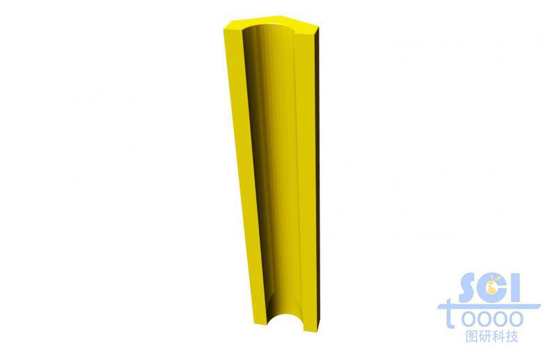 單根納米孔道示意圖