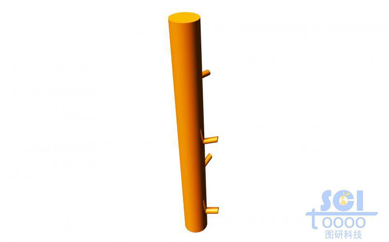表面帶微孔和凸起的納米柱