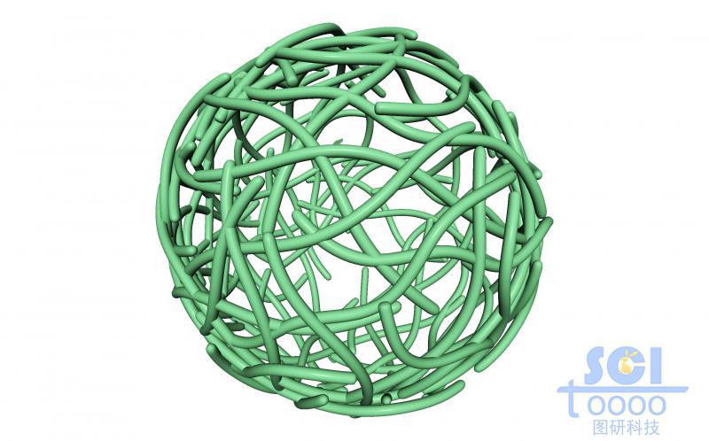 高分子鏈段交聯(lián)纏繞形成的籠狀結構