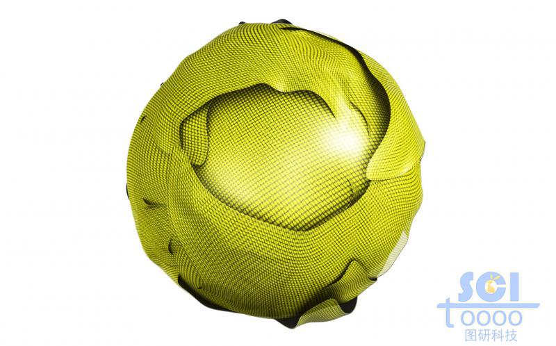 外層包裹硫化鉬/金屬化合物膜的，孔道內(nèi)帶藥物結(jié)構(gòu)的放射狀介孔球