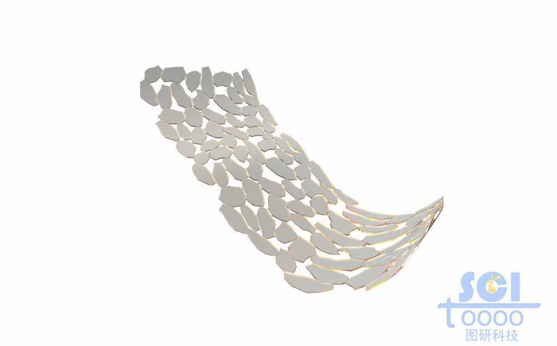 氧化鈦晶體形成的柔性/多孔網(wǎng)狀結(jié)構(gòu)